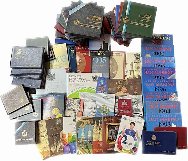 SAN MARINO. Lotto di circa 110 astucci.  - Asta Numismatica - Associazione Nazionale - Case d'Asta italiane