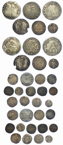 VENEZIA. Lotto di diciannove monete.  - Asta Numismatica - Associazione Nazionale - Case d'Asta italiane