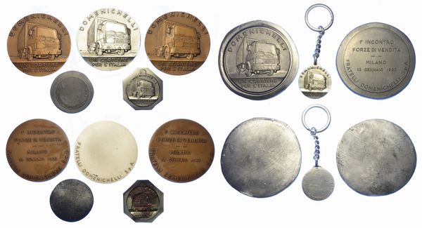 ITALIA - TRASPORTI DOMENICHELLI. Lotto di otto esemplari.  - Asta Numismatica - Associazione Nazionale - Case d'Asta italiane