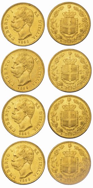 REGNO D'ITALIA. Lotto di quattro monete.  - Asta Numismatica - Associazione Nazionale - Case d'Asta italiane