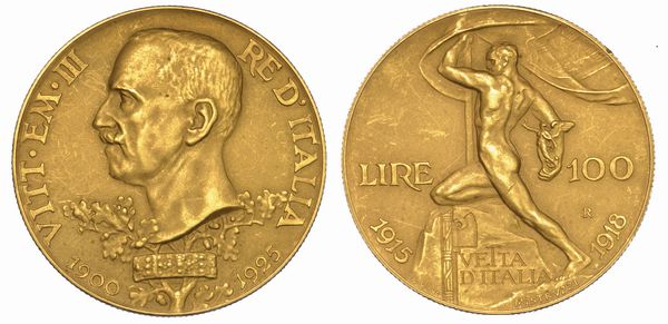 REGNO D'ITALIA. VITTORIO EMANUELE III DI SAVOIA, 1900-1946. 100 Lire 1925. Vetta dItalia.  - Asta Numismatica - Associazione Nazionale - Case d'Asta italiane