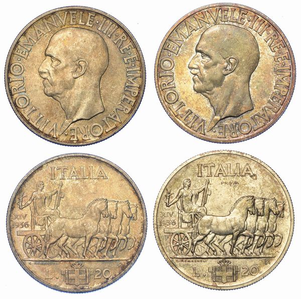 REGNO DITALIA. VITTORIO EMANUELE III DI SAVOIA, 1900-1946. Lotto di dieci monete.  - Asta Numismatica - Associazione Nazionale - Case d'Asta italiane