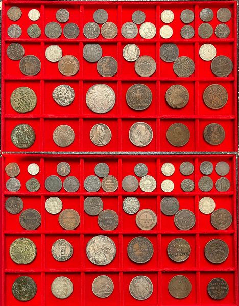 STATO PONTIFICIO. Lotto di 45 monete.  - Asta Numismatica - Associazione Nazionale - Case d'Asta italiane