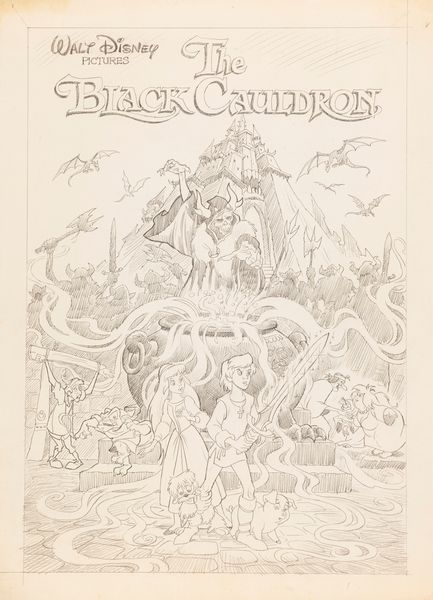 Bruno Napoli : Taron e la pentola magica (The Black Cauldron)  - Asta Leone Frollo: maestro dell'erotismo  - Associazione Nazionale - Case d'Asta italiane