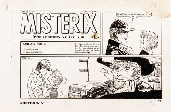 Hugo Pratt : Il Sergente Kirk - Sentiero di sangue  - Asta Leone Frollo: maestro dell'erotismo  - Associazione Nazionale - Case d'Asta italiane