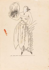 Marcello Dudovich - La Rinascente - Modello per Carnevale