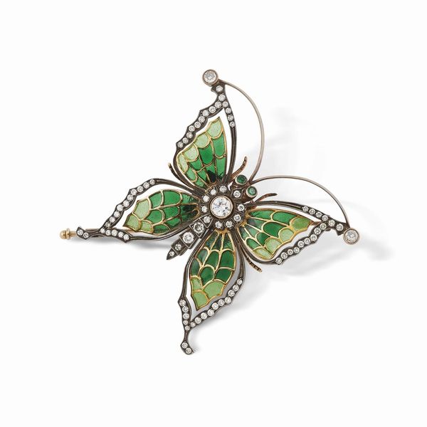 SPILLA A FORMA DI FARFALLA  - Asta Gioielli - Associazione Nazionale - Case d'Asta italiane