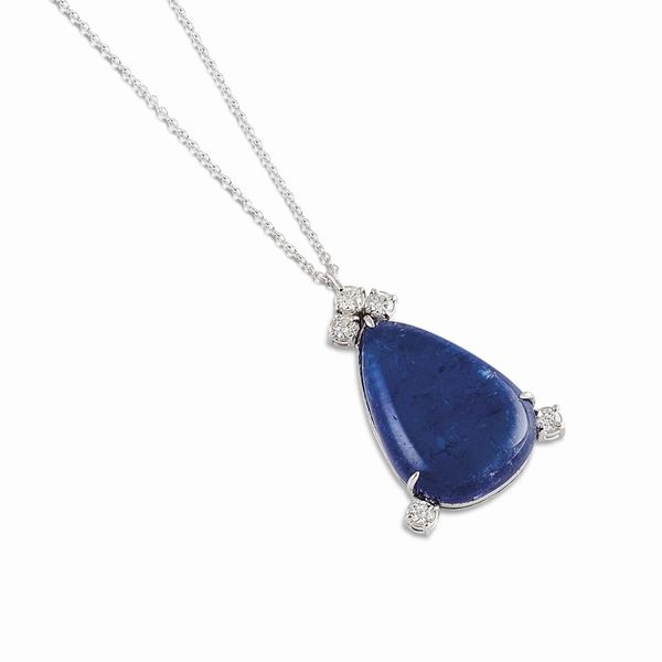 COLLANA CON TANZANITE E DIAMANTI  - Asta Gioielli - Associazione Nazionale - Case d'Asta italiane