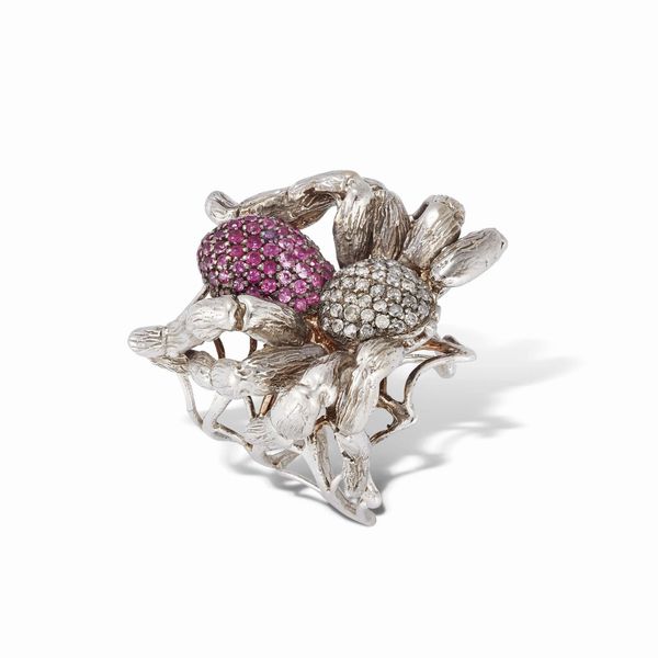 BERNARD DELETTREZ ANELLO RAGNO  - Asta Gioielli - Associazione Nazionale - Case d'Asta italiane