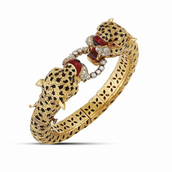 FRASCAROLO : FRASCAROLO BRACCIALE LEOPARDO  - Asta Gioielli - Associazione Nazionale - Case d'Asta italiane