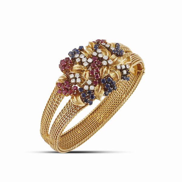 PATEK PHILIPPE : BRACCIALE RIGIDO CON OROLOGIO A SCOMPARSA  - Asta Gioielli - Associazione Nazionale - Case d'Asta italiane