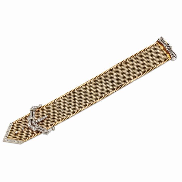 BRACCIALE A CINTURA CON DIAMANTI  - Asta Gioielli - Associazione Nazionale - Case d'Asta italiane
