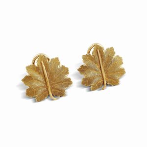 BUCCELLATI - BUCCELLATI PAIO DI ORECCHINI A FOGLIA