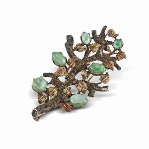 BUCCELLATI - BUCCELLATI SPILLA A FORMA DI RAMO