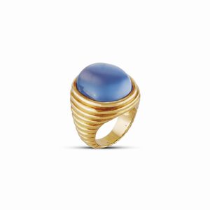 bulgari - BULGARI GRANDE ANELLO CON ZAFFIRO