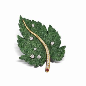 Englich & wagner - ENGLICH & WAGNER SPILLA A FORMA DI FOGLIA