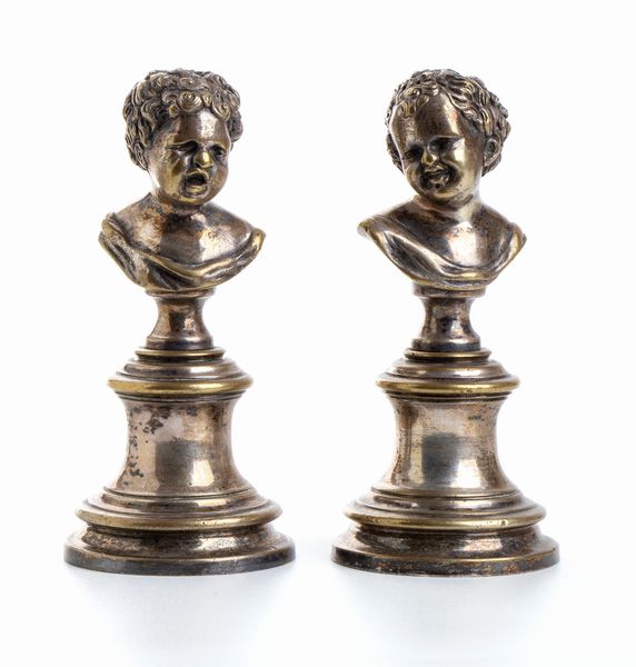 Jean qui rit e Jean qui pleure in bronzo argentato  - Asta Militaria, Ordini cavallereschi, Napoleonica - Associazione Nazionale - Case d'Asta italiane