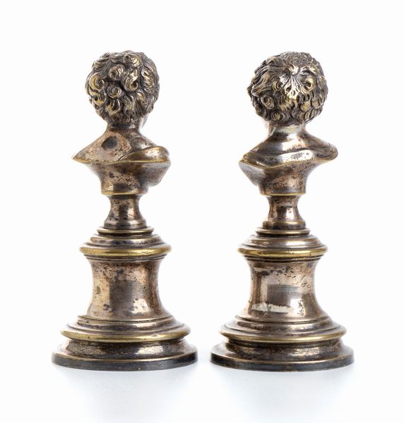 Jean qui rit e Jean qui pleure in bronzo argentato  - Asta Militaria, Ordini cavallereschi, Napoleonica - Associazione Nazionale - Case d'Asta italiane