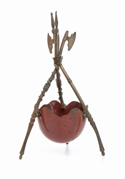 Treppiedi con alabarde in bronzo  - Asta Militaria, Ordini cavallereschi, Napoleonica - Associazione Nazionale - Case d'Asta italiane