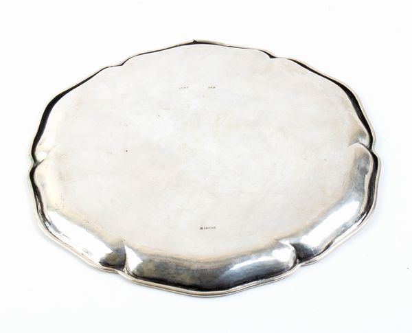 piccolo salver argento con iscrizione patriottica di carattere aviatorio  - Asta Militaria, Ordini cavallereschi, Napoleonica - Associazione Nazionale - Case d'Asta italiane