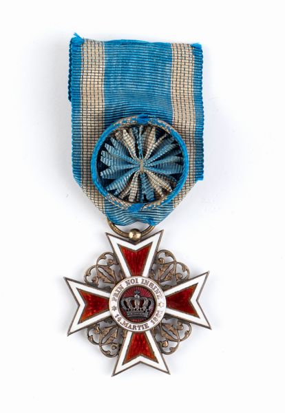 Romania, Regno, Ordine della Corona, IV classe, cavaliere ufficiale  - Asta Militaria, Ordini cavallereschi, Napoleonica - Associazione Nazionale - Case d'Asta italiane