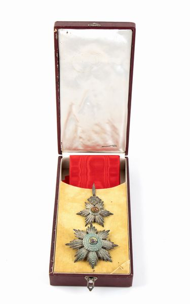 Persia, Ordine del Sole e del Leone, Gran Croce con astuccio e diploma  - Asta Militaria, Ordini cavallereschi, Napoleonica - Associazione Nazionale - Case d'Asta italiane