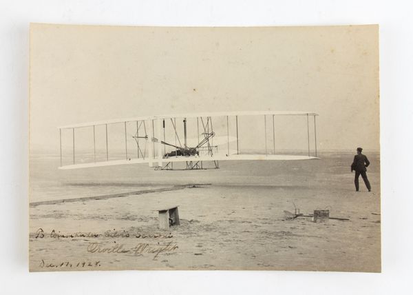Foto con dedica di Orville Wright  - Asta Militaria, Ordini cavallereschi, Napoleonica - Associazione Nazionale - Case d'Asta italiane