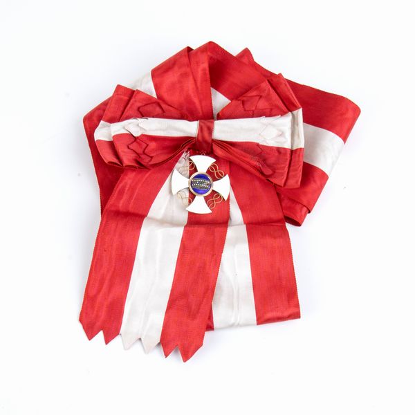 ORDINE DELLA  CORONA D'ITALIA, FASCIA DI GRAN CROCE CON PENDENTE  - Asta Militaria, Ordini cavallereschi, Napoleonica - Associazione Nazionale - Case d'Asta italiane
