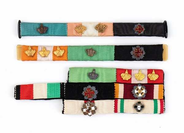 Lotto di 3 nastrini  - Asta Militaria, Ordini cavallereschi, Napoleonica - Associazione Nazionale - Case d'Asta italiane