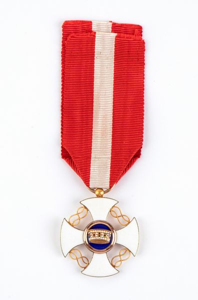 Italia, Regno,o  Ordine della corona d'Italia, Insegna da Cavaliere  - Asta Militaria, Ordini cavallereschi, Napoleonica - Associazione Nazionale - Case d'Asta italiane
