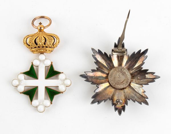 Ordine dei SS. Maurizio e Lazzaro, Placca, fascia e pendente  - Asta Militaria, Ordini cavallereschi, Napoleonica - Associazione Nazionale - Case d'Asta italiane