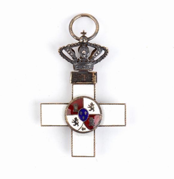Spagna, Alfonso XIII, Cruz Blanca al merito militar  - Asta Militaria, Ordini cavallereschi, Napoleonica - Associazione Nazionale - Case d'Asta italiane
