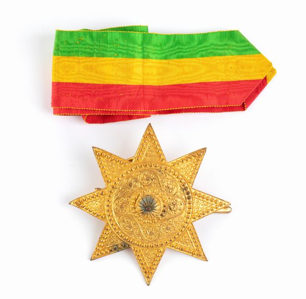 Ordine della Stella d'Etiopia, Placca di Gran croce  - Asta Militaria, Ordini cavallereschi, Napoleonica - Associazione Nazionale - Case d'Asta italiane