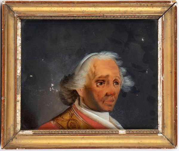 Frammento di dipinto ad olio su tela raffigurante Papa Pio VII  - Asta Militaria, Ordini cavallereschi, Napoleonica - Associazione Nazionale - Case d'Asta italiane