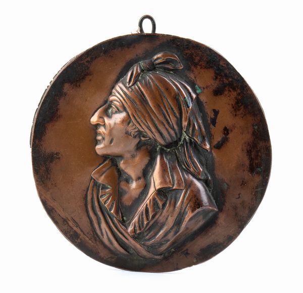 Placca in rame raffigurante Marat  - Asta Militaria, Ordini cavallereschi, Napoleonica - Associazione Nazionale - Case d'Asta italiane