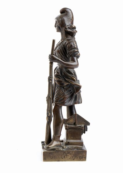 Scultura in bronzo con rappresentazione della rivoluzione del 1830  - Asta Militaria, Ordini cavallereschi, Napoleonica - Associazione Nazionale - Case d'Asta italiane