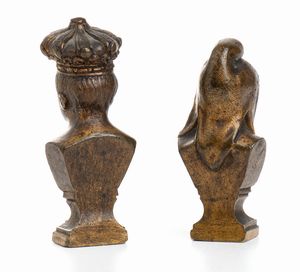 Jean qui rit e Jean qui pleure in bronzo  - Asta Militaria, Ordini cavallereschi, Napoleonica - Associazione Nazionale - Case d'Asta italiane