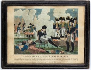 5 stampe popolari in cornice a soggetto napoleonico  - Asta Militaria, Ordini cavallereschi, Napoleonica - Associazione Nazionale - Case d'Asta italiane