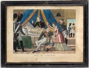 5 stampe popolari in cornice a soggetto napoleonico  - Asta Militaria, Ordini cavallereschi, Napoleonica - Associazione Nazionale - Case d'Asta italiane