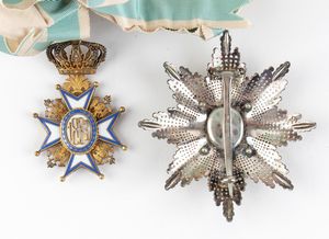 Serbia, Ordine di S. Saba, Gran Croce e diploma  - Asta Militaria, Ordini cavallereschi, Napoleonica - Associazione Nazionale - Case d'Asta italiane
