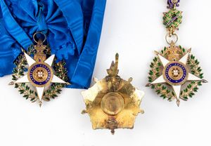 Portogallo, Ordine della Torre, Gran  Collare in astuccio  - Asta Militaria, Ordini cavallereschi, Napoleonica - Associazione Nazionale - Case d'Asta italiane