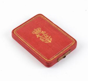 Italia, Regno,  Ordine della corona d'Italia. insegna di cavaliere ufficiale  in astuccio  - Asta Militaria, Ordini cavallereschi, Napoleonica - Associazione Nazionale - Case d'Asta italiane