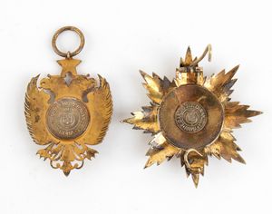 Italia, Regno,Ordine di Skanderbeg, Gran Croce, Placca e Pendente  - Asta Militaria, Ordini cavallereschi, Napoleonica - Associazione Nazionale - Case d'Asta italiane
