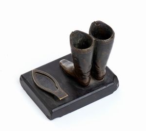 Presse papier in bronzo  - Asta Militaria, Ordini cavallereschi, Napoleonica - Associazione Nazionale - Case d'Asta italiane