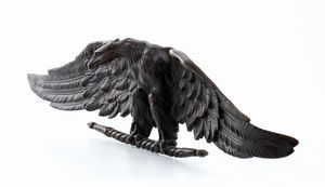 Grande aquila imperiale napoleonica in bronzo  - Asta Militaria, Ordini cavallereschi, Napoleonica - Associazione Nazionale - Case d'Asta italiane