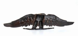 Grande aquila imperiale napoleonica in bronzo  - Asta Militaria, Ordini cavallereschi, Napoleonica - Associazione Nazionale - Case d'Asta italiane