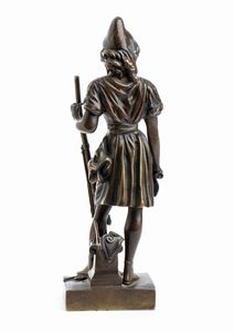 Scultura in bronzo con rappresentazione della rivoluzione del 1830  - Asta Militaria, Ordini cavallereschi, Napoleonica - Associazione Nazionale - Case d'Asta italiane