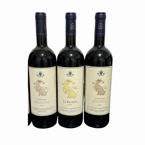San Giusto a Rentennano, La Ricolma - Verticale 2010-2019  - Asta Vini Rossi: grandi etichette d'Italia e Francia. Con una selezione di vini bianchi e champagne - Associazione Nazionale - Case d'Asta italiane