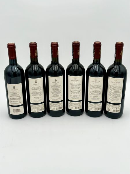 Tenuta dell'Ornellaia Bolgheri Superiore, Ornellaia, 2011-2012-2014-2017-2018-2019  - Asta Vini Rossi: grandi etichette d'Italia e Francia. Con una selezione di vini bianchi e champagne - Associazione Nazionale - Case d'Asta italiane