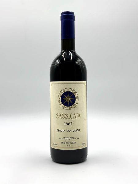 Tenuta San Guido, Sassicaia, 1987  - Asta Vini Rossi: grandi etichette d'Italia e Francia. Con una selezione di vini bianchi e champagne - Associazione Nazionale - Case d'Asta italiane